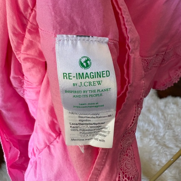 JCrew- Pink peplum blouse - Picture 6 of 7